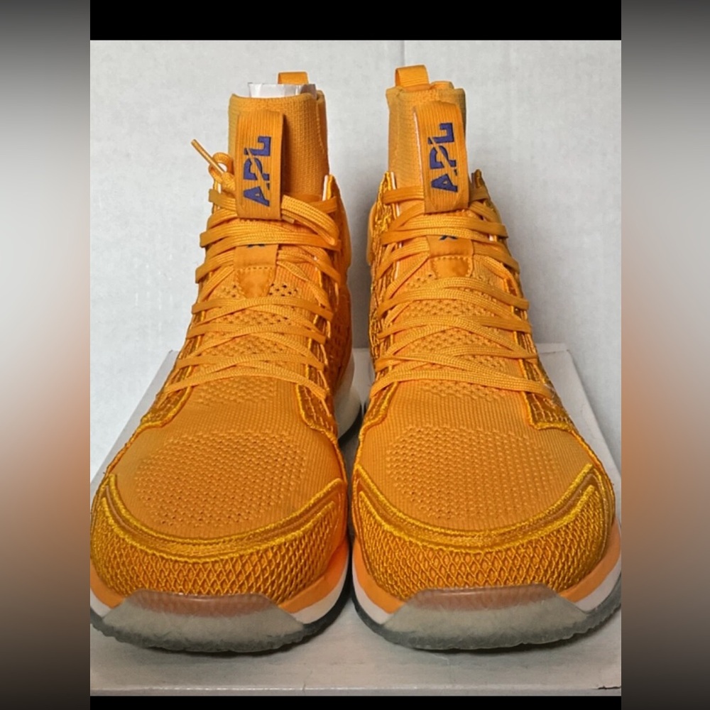 APL MensTechLoom Concept X Mango Yellow/Orange Athletic Shoes Size M 8.5 W10 NIB